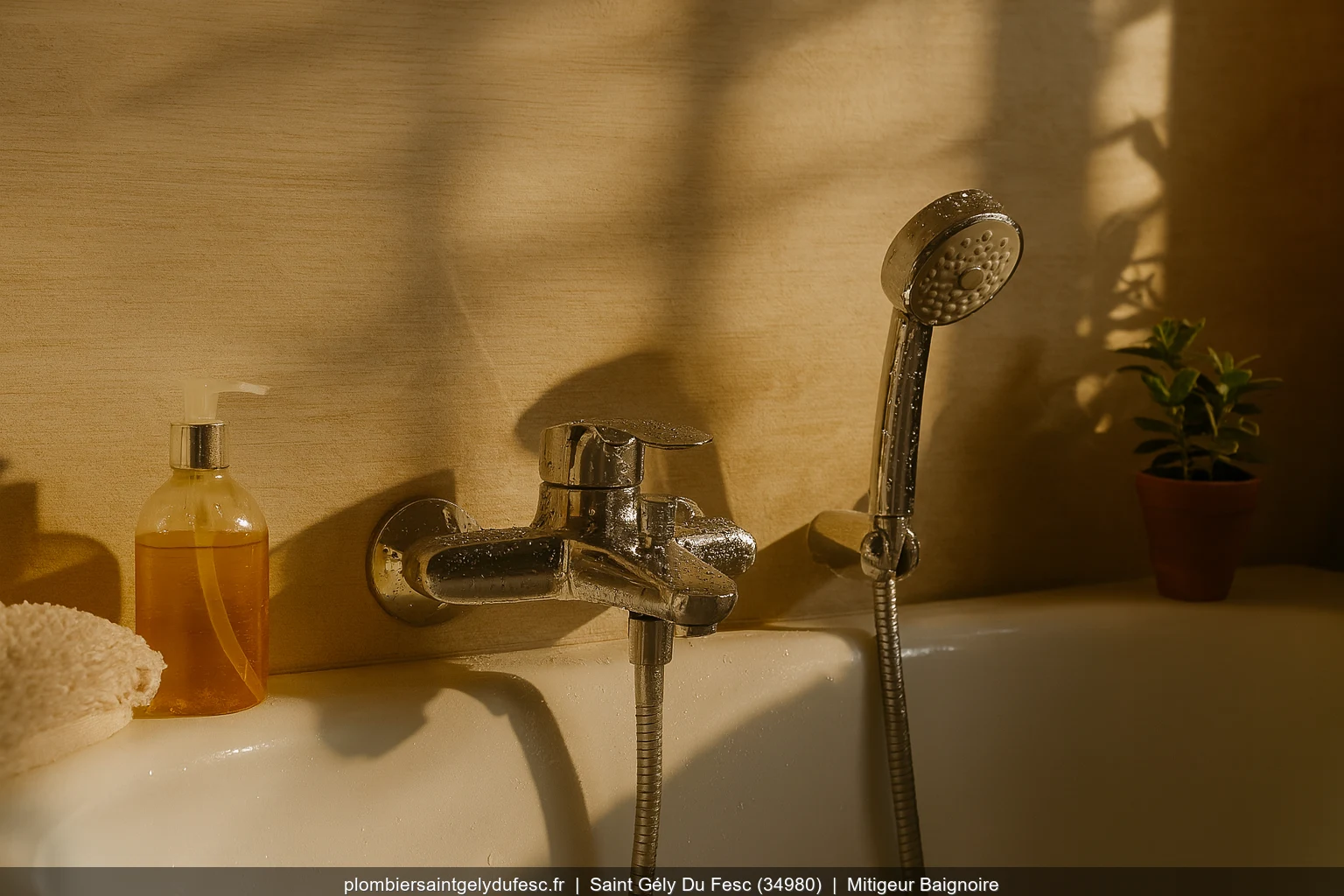 Installation mitigeur baignoire Grohe Grohtherm a Saint-Gély-du-Fesc (34980)