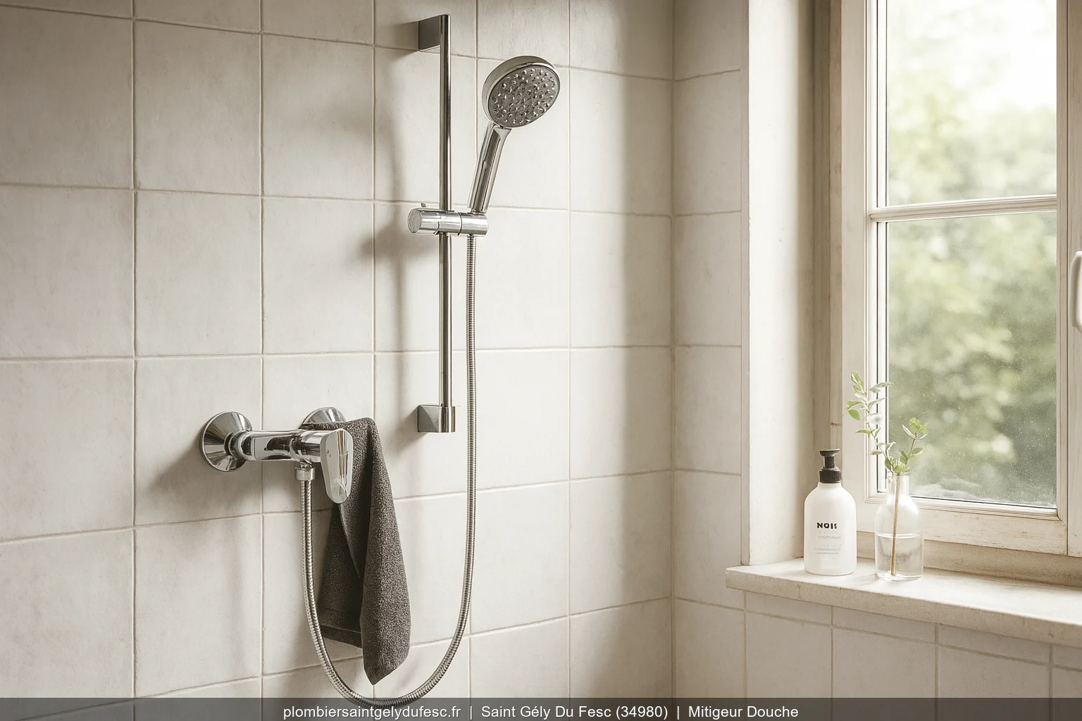 Pose mitigeur thermostatique douche Hansgrohe Ecostat a Saint-Gély-du-Fesc (34980)